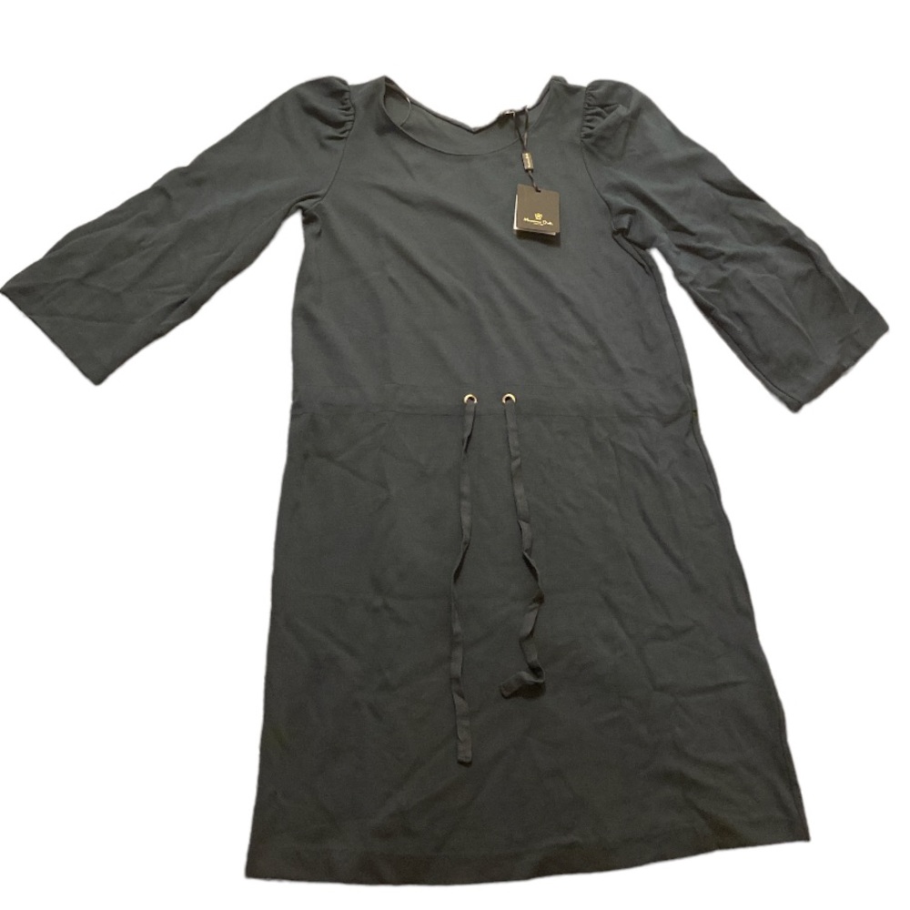 Massimo Dutti Dress, Navy w/drawstring, quarter inch sleeves,  XS, NWT, $50